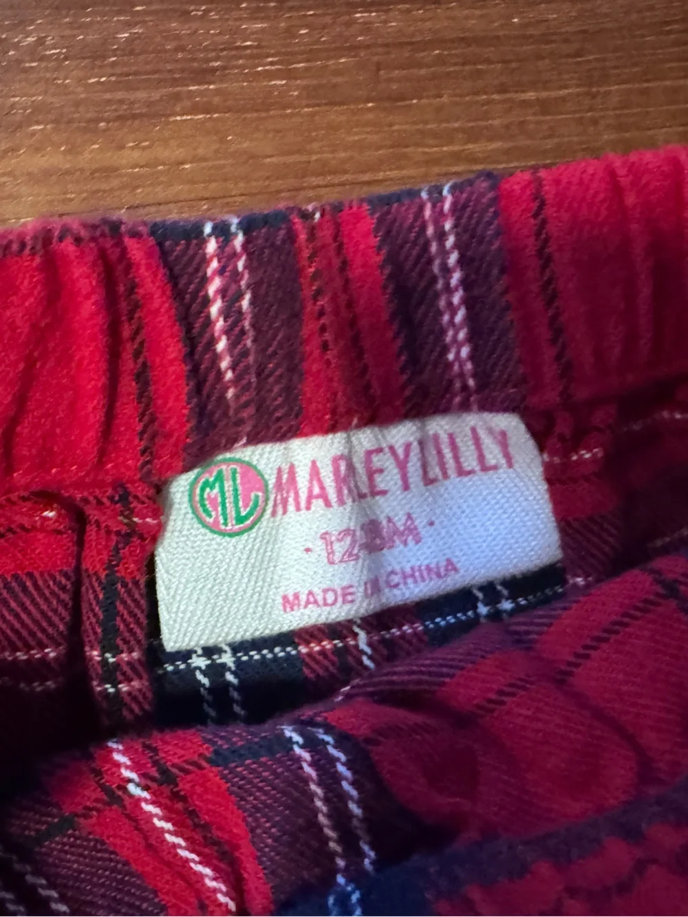 Marley Lilly Red Plaid Elastic Waist Mini Skirt